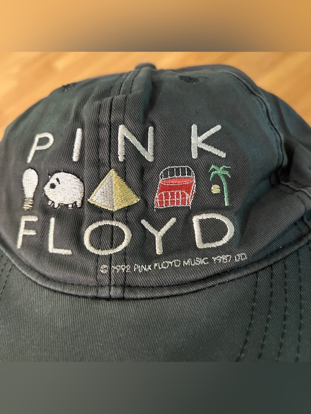 Pink Floyd Vintage Snapback Dad Hat Cap 1992 Brockum Worldwide Rock Band